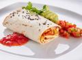 Burritos "Cancun"mit "Pico de Gallo" und Guacamole