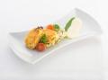 Tomaten-Mozzarella-Schnitzel auf Pesto-Risotto