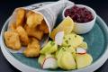 Gebackene vegane Filetstücke