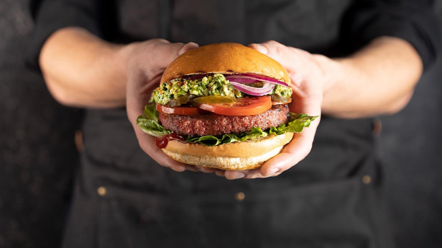 Sensational Burger with guacamole