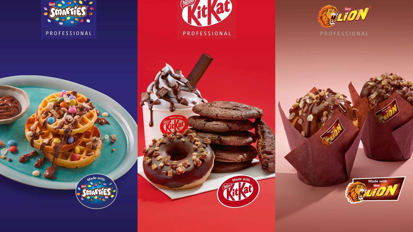 Confectionery Startseite Hero 3 Produkte Serviervorschlag