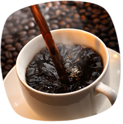 Glas Kaffee
