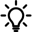 Icon Idee Glühbirne